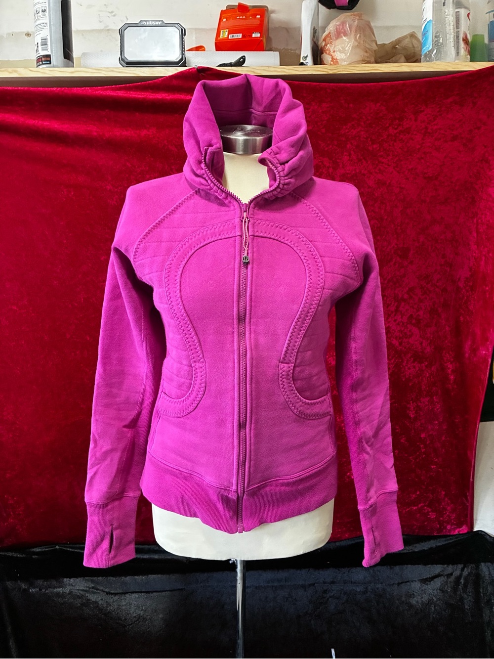 lululemon athletica Magenta Full‑Zip Hooded Jacket - Picture 1 of 4